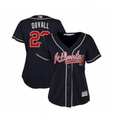Womens Atlanta Braves 23 Adam Duvall Replica Blue Alternate Road Cool Base Baseball Jersey Womens Atlanta Braves 23 Adam Duvall Replica Blue Alternate Road Cool Base Baseball Jersey