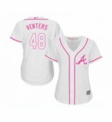 Womens Atlanta Braves 48 Jonny Venters Replica White Fashion Cool Base Baseball Jersey Womens Atlanta Braves 48 Jonny Venters Replica White Fashion Cool Base Baseball Jersey