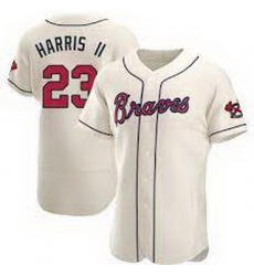 Women's Atlanta Braves Michael Harris II Cream Alternate Jersey Women's Atlanta Braves Michael Harris II Cream Alternate Jersey