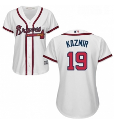 Womens Majestic Atlanta Braves 19 Scott Kazmir Replica White Home Cool Base MLB Jersey Womens Majestic Atlanta Braves 19 Scott Kazmir Replica White Home Cool Base MLB Jersey