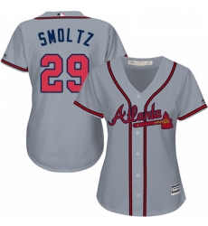 Womens Majestic Atlanta Braves 29 John Smoltz Authentic Grey Road Cool Base MLB Jersey Womens Majestic Atlanta Braves 29 John Smoltz Authentic Grey Road Cool Base MLB Jersey