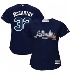 Womens Majestic Atlanta Braves 32 Brandon McCarthy Replica Blue Alternate Road Cool Base MLB Jersey Womens Majestic Atlanta Braves 32 Brandon McCarthy Replica Blue Alternate Road Cool Base MLB Jersey