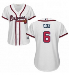 Womens Majestic Atlanta Braves 6 Bobby Cox Replica White Home Cool Base MLB Jersey Womens Majestic Atlanta Braves 6 Bobby Cox Replica White Home Cool Base MLB Jersey