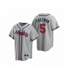 Youth Atlanta Braves #5 Freddie Freeman Nike Gray 2020 Road Jersey Youth Atlanta Braves #5 Freddie Freeman Nike Gray 2020 Road Jersey