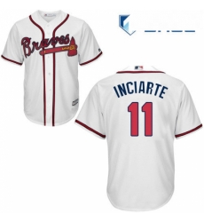 Youth Majestic Atlanta Braves 11 Ender Inciarte Replica White Home Cool Base MLB Jersey Youth Majestic Atlanta Braves 11 Ender Inciarte Replica White Home Cool Base MLB Jersey