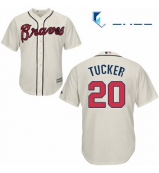 Youth Majestic Atlanta Braves 20 Preston Tucker Authentic Cream Alternate 2 Cool Base MLB Jersey Youth Majestic Atlanta Braves 20 Preston Tucker Authentic Cream Alternate 2 Cool Base MLB Jersey