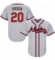 Youth Majestic Atlanta Braves 20 Preston Tucker Replica Grey Road Cool Base MLB Jersey Youth Majestic Atlanta Braves 20 Preston Tucker Replica Grey Road Cool Base MLB Jersey