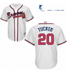 Youth Majestic Atlanta Braves 20 Preston Tucker Replica White Home Cool Base MLB Jersey Youth Majestic Atlanta Braves 20 Preston Tucker Replica White Home Cool Base MLB Jersey