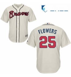 Youth Majestic Atlanta Braves 25 Tyler Flowers Authentic Cream Alternate 2 Cool Base MLB Jersey Youth Majestic Atlanta Braves 25 Tyler Flowers Authentic Cream Alternate 2 Cool Base MLB Jersey