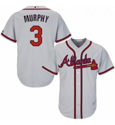 Youth Majestic Atlanta Braves 3 Dale Murphy Replica Grey Road Cool Base MLB Jersey Youth Majestic Atlanta Braves 3 Dale Murphy Replica Grey Road Cool Base MLB Jersey