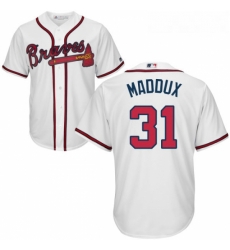Youth Majestic Atlanta Braves 31 Greg Maddux Replica White Home Cool Base MLB Jersey Youth Majestic Atlanta Braves 31 Greg Maddux Replica White Home Cool Base MLB Jersey