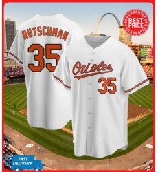 Baltimore Orioles 35 RutschmanWhite Jersey Baltimore Orioles 35 RutschmanWhite Jersey