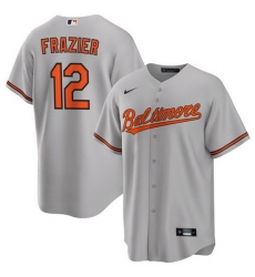 Men Baltimore Orioles 12 Adam Frazier Grey Cool Base Stitched Jersey Men Baltimore Orioles 12 Adam Frazier Grey Cool Base Stitched Jersey