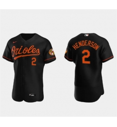 Men Baltimore Orioles 2 Gunnar Henderson Black Flex Base Stitched Baseball Jersey Men Baltimore Orioles 2 Gunnar Henderson Black Flex Base Stitched Baseball Jersey