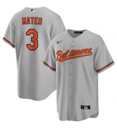 Men Baltimore Orioles 3 Jorge Mateo Grey Cool Base Stitched Jersey Men Baltimore Orioles 3 Jorge Mateo Grey Cool Base Stitched Jersey