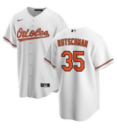 Men Baltimore Orioles 35 Adley Rutschman White Cool Base Stitched Jersey Men Baltimore Orioles 35 Adley Rutschman White Cool Base Stitched Jersey