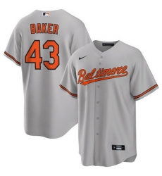 Men Baltimore Orioles 43 Bryan Baker Grey Cool Base Stitched Jersey Men Baltimore Orioles 43 Bryan Baker Grey Cool Base Stitched Jersey