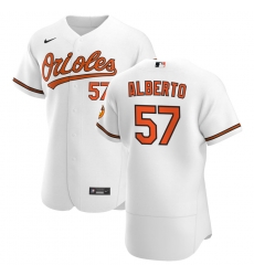 Men Baltimore Orioles 57 Hanser Alberto Men Nike White Home 2020 Flex Base Player MLB Jersey Men Baltimore Orioles 57 Hanser Alberto Men Nike White Home 2020 Flex Base Player MLB Jersey