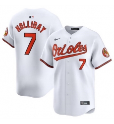 Men Baltimore Orioles 7 Jackson Holliday White 2024 Home Limited Cool Base Stitched Baseball Jersey Men Baltimore Orioles 7 Jackson Holliday White 2024 Home Limited Cool Base Stitched Baseball Jersey