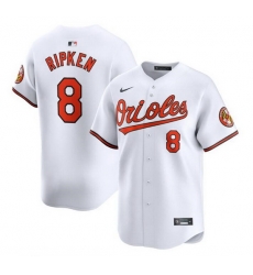 Men Baltimore Orioles 8 Cal Ripken Jr White 2024 Home Limited Cool Base Stitched Baseball Jersey Men Baltimore Orioles 8 Cal Ripken Jr White 2024 Home Limited Cool Base Stitched Baseball Jersey