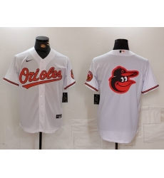 Men Baltimore Orioles Big Logo White 2024 Home Limited Cool Base Stitched Baseball Jersey Men Baltimore Orioles Big Logo White 2024 Home Limited Cool Base Stitched Baseball Jersey