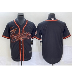 Men Baltimore Orioles Blank Black Cool Base Stitched Jersey 2 Men Baltimore Orioles Blank Black Cool Base Stitched Jersey 2
