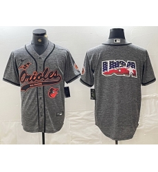Men Baltimore Orioles Gray Team Big Logo Cool Base Stitched Jersey 6 Men Baltimore Orioles Gray Team Big Logo Cool Base Stitched Jersey 6