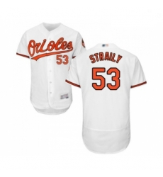 Mens Baltimore Orioles 53 Dan Straily White Home Flex Base Authentic Collection Baseball Jersey Mens Baltimore Orioles 53 Dan Straily White Home Flex Base Authentic Collection Baseball Jersey