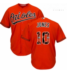 Mens Majestic Baltimore Orioles 10 Adam Jones Authentic Orange Team Logo Fashion Cool Base MLB Jersey Mens Majestic Baltimore Orioles 10 Adam Jones Authentic Orange Team Logo Fashion Cool Base MLB Jersey