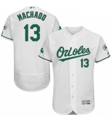 Mens Majestic Baltimore Orioles 13 Manny Machado White Celtic Flexbase Authentic Collection MLB Jersey Mens Majestic Baltimore Orioles 13 Manny Machado White Celtic Flexbase Authentic Collection MLB Jersey