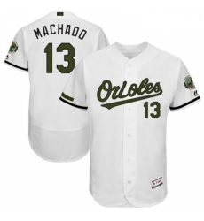 Mens Majestic Baltimore Orioles 13 Manny Machado White Flexbase Authentic Collection Memorial Day MLB Jersey Mens Majestic Baltimore Orioles 13 Manny Machado White Flexbase Authentic Collection Memorial Day MLB Jersey