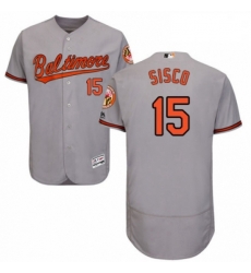 Mens Majestic Baltimore Orioles 15 Chance Sisco Grey Road Flex Base Authentic Collection MLB Jersey Mens Majestic Baltimore Orioles 15 Chance Sisco Grey Road Flex Base Authentic Collection MLB Jersey