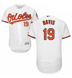 Mens Majestic Baltimore Orioles 19 Chris Davis White Home Flex Base Authentic Collection MLB Jersey Mens Majestic Baltimore Orioles 19 Chris Davis White Home Flex Base Authentic Collection MLB Jersey