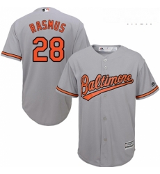 Mens Majestic Baltimore Orioles 28 Colby Rasmus Replica Grey Road Cool Base MLB Jersey Mens Majestic Baltimore Orioles 28 Colby Rasmus Replica Grey Road Cool Base MLB Jersey