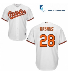 Mens Majestic Baltimore Orioles 28 Colby Rasmus Replica White Home Cool Base MLB Jersey Mens Majestic Baltimore Orioles 28 Colby Rasmus Replica White Home Cool Base MLB Jersey