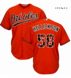 Mens Majestic Baltimore Orioles 58 Jeremy Hellickson Authentic Orange Team Logo Fashion Cool Base MLB Jersey Mens Majestic Baltimore Orioles 58 Jeremy Hellickson Authentic Orange Team Logo Fashion Cool Base MLB Jersey