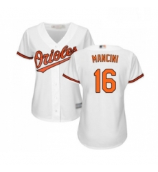 Womens Baltimore Orioles 16 Trey Mancini Replica White Home Cool Base Baseball Jersey Womens Baltimore Orioles 16 Trey Mancini Replica White Home Cool Base Baseball Jersey