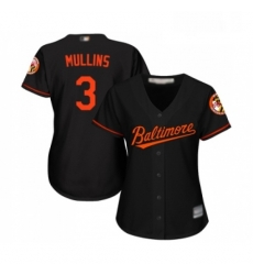 Womens Baltimore Orioles 3 Cedric Mullins Replica Black Alternate Cool Base Baseball Jersey Womens Baltimore Orioles 3 Cedric Mullins Replica Black Alternate Cool Base Baseball Jersey