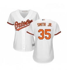Womens Baltimore Orioles 35 Dwight Smith Jr Replica White Home Cool Base Baseball Jersey Womens Baltimore Orioles 35 Dwight Smith Jr Replica White Home Cool Base Baseball Jersey