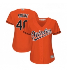 Womens Baltimore Orioles 40 Jesus Sucre Replica Orange Alternate Cool Base Baseball Jersey Womens Baltimore Orioles 40 Jesus Sucre Replica Orange Alternate Cool Base Baseball Jersey