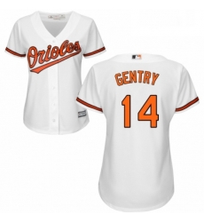 Womens Majestic Baltimore Orioles 14 Craig Gentry Authentic White Home Cool Base MLB Jersey Womens Majestic Baltimore Orioles 14 Craig Gentry Authentic White Home Cool Base MLB Jersey