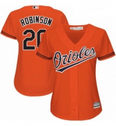 Womens Majestic Baltimore Orioles 20 Frank Robinson Authentic Orange Alternate Cool Base MLB Jersey Womens Majestic Baltimore Orioles 20 Frank Robinson Authentic Orange Alternate Cool Base MLB Jersey
