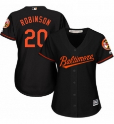 Womens Majestic Baltimore Orioles 20 Frank Robinson Replica Black Alternate Cool Base MLB Jersey Womens Majestic Baltimore Orioles 20 Frank Robinson Replica Black Alternate Cool Base MLB Jersey