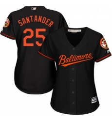 Womens Majestic Baltimore Orioles 25 Anthony Santander Replica Black Alternate Cool Base MLB Jersey Womens Majestic Baltimore Orioles 25 Anthony Santander Replica Black Alternate Cool Base MLB Jersey
