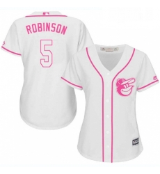 Womens Majestic Baltimore Orioles 5 Brooks Robinson Authentic White Fashion Cool Base MLB Jersey Womens Majestic Baltimore Orioles 5 Brooks Robinson Authentic White Fashion Cool Base MLB Jersey