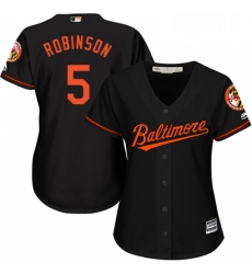 Womens Majestic Baltimore Orioles 5 Brooks Robinson Replica Black Alternate Cool Base MLB Jersey Womens Majestic Baltimore Orioles 5 Brooks Robinson Replica Black Alternate Cool Base MLB Jersey