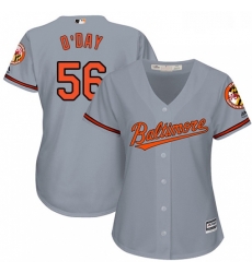 Womens Majestic Baltimore Orioles 56 Darren ODay Authentic Grey Road Cool Base MLB Jersey Womens Majestic Baltimore Orioles 56 Darren ODay Authentic Grey Road Cool Base MLB Jersey