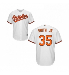 Youth Baltimore Orioles 35 Dwight Smith Jr Replica White Home Cool Base Baseball Jersey Youth Baltimore Orioles 35 Dwight Smith Jr Replica White Home Cool Base Baseball Jersey