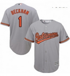 Youth Majestic Baltimore Orioles 1 Tim Beckham Replica Grey Road Cool Base MLB Jersey Youth Majestic Baltimore Orioles 1 Tim Beckham Replica Grey Road Cool Base MLB Jersey