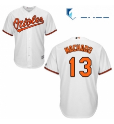 Youth Majestic Baltimore Orioles 13 Manny Machado Authentic White Home Cool Base MLB Jersey Youth Majestic Baltimore Orioles 13 Manny Machado Authentic White Home Cool Base MLB Jersey